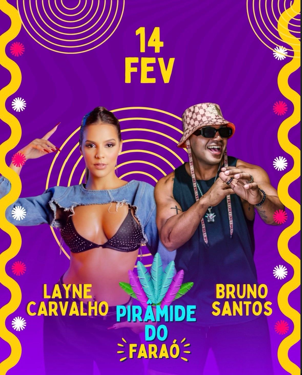 Programação 14 de fevereiro - Pirâmide do Faraó