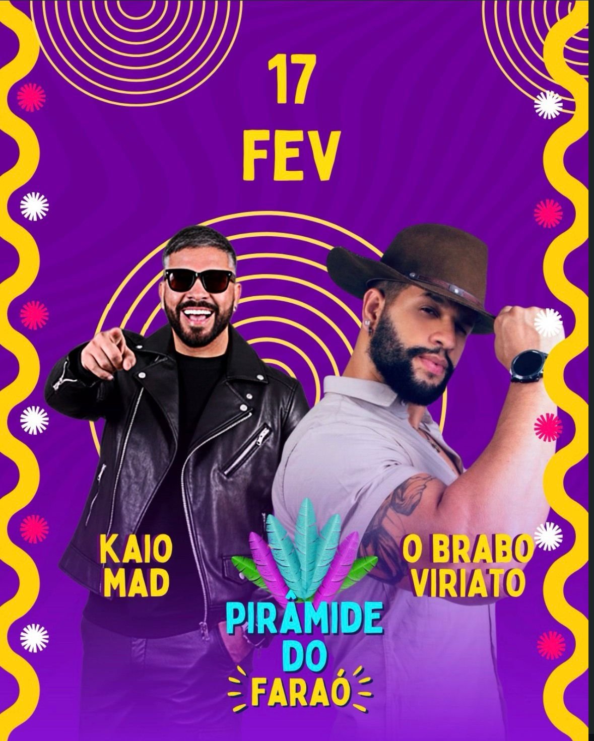 Programação 17 de fevereiro - Pirâmide do Faraó