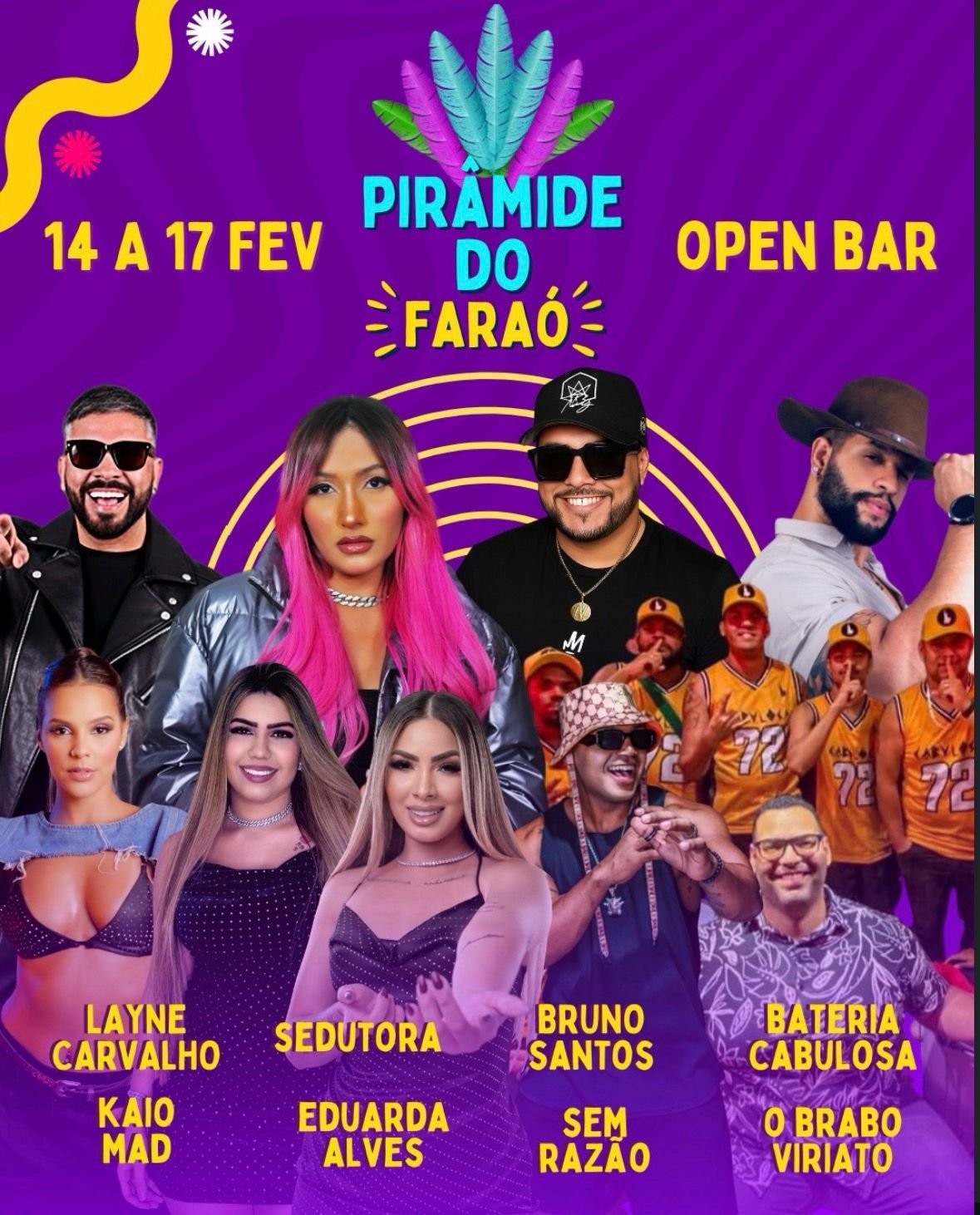 Pirâmide do Faraó - Open Bar e atrações